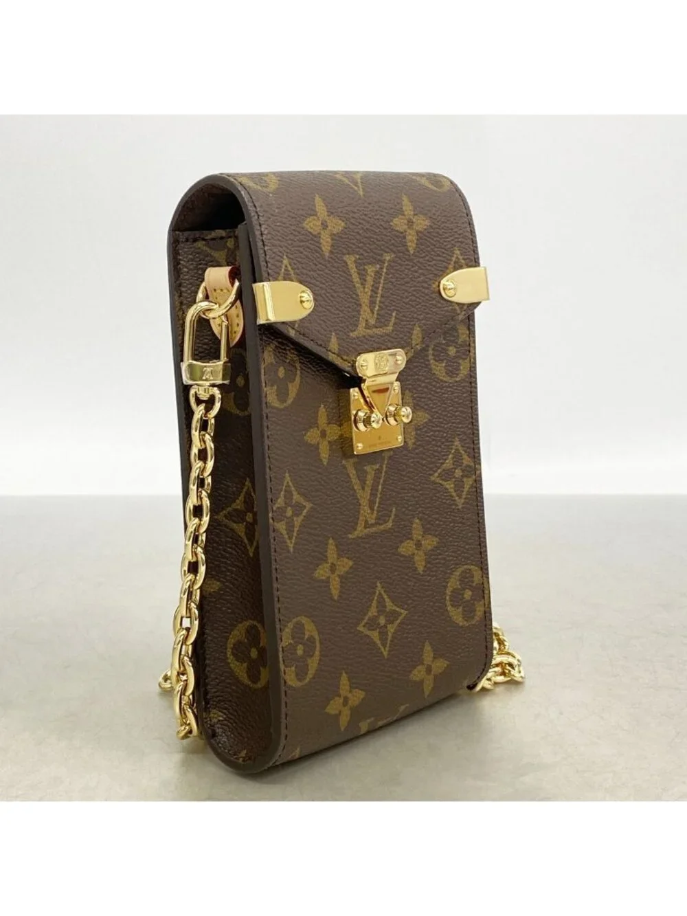 Louis Vuitton Shoulder Bag Monogram Phone Pouch Metis Brown